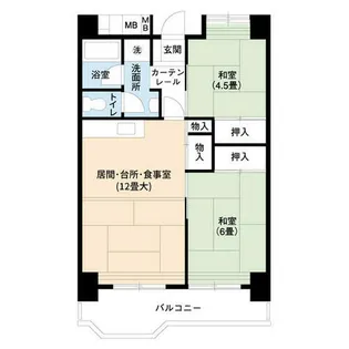 UR大幸東【1010803号室】の間取り