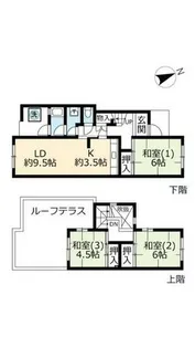 URタウンハウス岩岡【0150004号室】の間取り