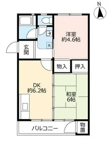 UR玉川橋【0290405号室】の間取り
