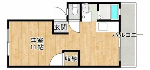アーバンハイツ白島A棟【102号室】の間取り