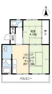 UR桜丘【0130401号室】の間取り