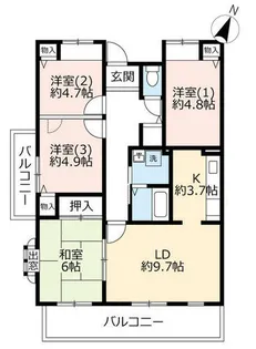 URアルビス五月ヶ丘【1120305号室】の間取り