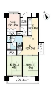 URポートアイランド【0611201号室】の間取り