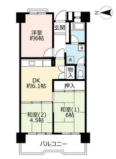 URポートアイランド【0550712号室】の間取り
