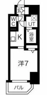 ワールドアイ天王寺ミラージュ【2階】の間取り