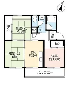 UR東豊中第二【1040401号室】の間取り