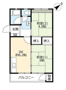 UR鈴蘭台第一【0260301号室】の間取り