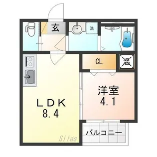 Fasecia日の華【3階】の間取り