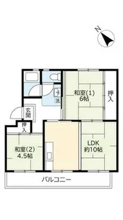 UR富田【0800407号室】の間取り