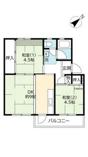 UR富田【0180302号室】の間取り