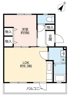 UR富田【0940501号室】の間取り