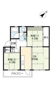 UR富田【0970403号室】の間取り