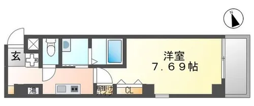 B-RISE昭和通【1103号室】の間取り