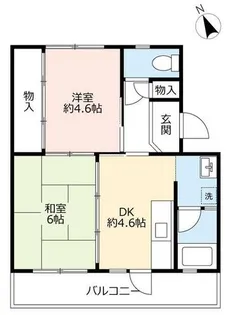 UR富田【0920504号室】の間取り