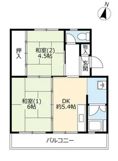 UR桜丘【0010102号室】の間取り