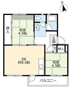 UR豊明【0320504号室】の間取り