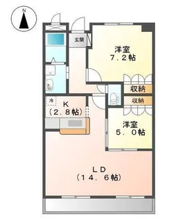 West Hill【5階】の間取り