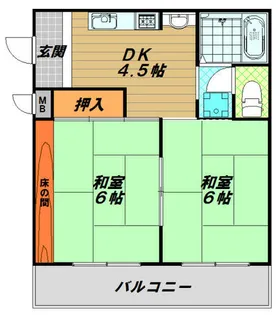 ケントハウス【2階】の間取り