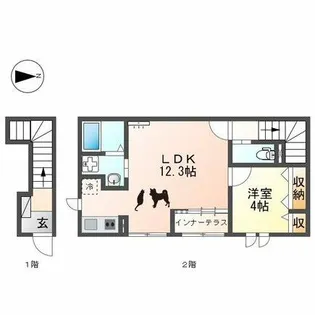 ピュアパーク22【201号室】の間取り