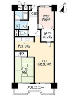 URポートアイランド【0500608号室】の間取り