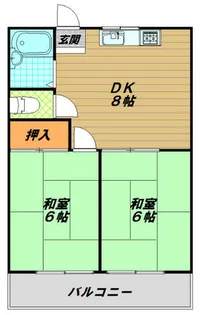 小西ハイツ【1階】の間取り