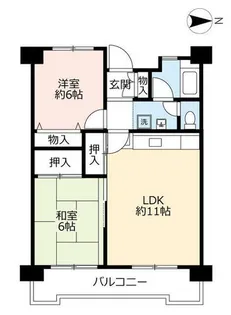 URリバーサイドもりぐち【0020205号室】の間取り