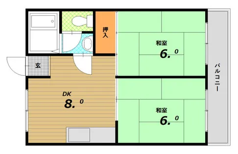 寿ハイツ【3階】の間取り
