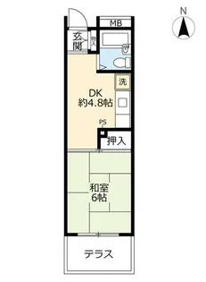 URアーバンラフレ志賀【0060107号室】の間取り