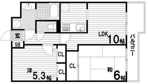 ロイヤル神戸池田広町【3階】の間取り