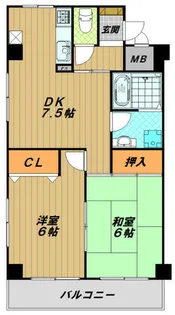 アエリエ上池田【3階】の間取り