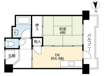 UR花山東【0261107号室】の間取り