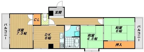 平成マンション【3階】の間取り
