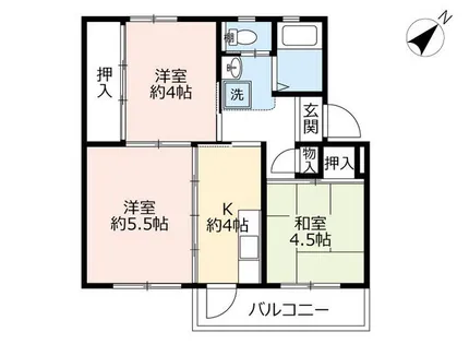 UR藤山台【3290114号室】の間取り