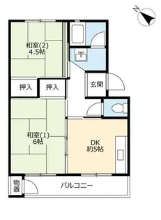 UR小栗栖北【0270402号室】の間取り