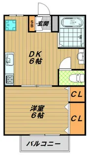 Aスクエア桜木町【2階】の間取り