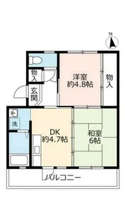 UR新多聞【4020303号室】の間取り