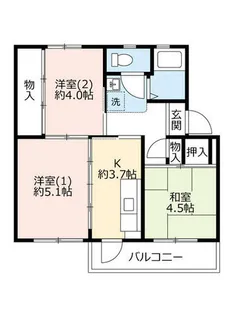 UR上高丸【0100108号室】の間取り