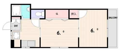 須磨南ハイツ【4階】の間取り