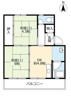 UR鈴蘭台第五【0320301号室】の間取り