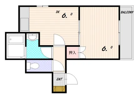 山本ハイツ【2階】の間取り