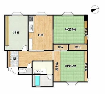 JGS緑丘マンション別館【2階】の間取り