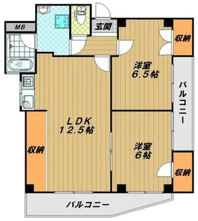 天神プラザ【4階】の間取り