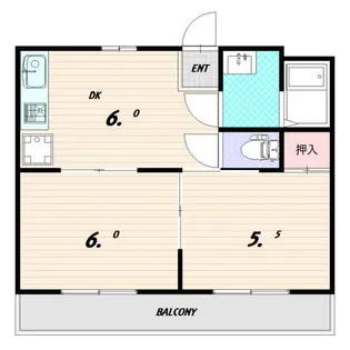サングレイ西鈴【2階】の間取り