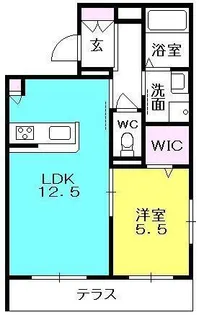 リラサーレ甲子園高潮町【202号室】の間取り