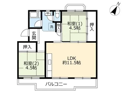 UR泉南尾崎【0200504号室】の間取り