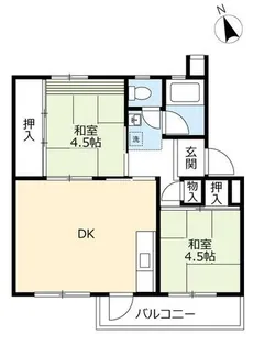 UR鶴山台【0200304号室】の間取り