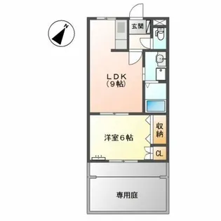 アルカサールミオ【1階】の間取り