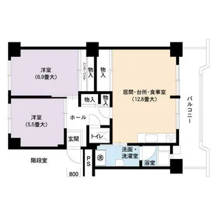 UR都通【0030504号室】の間取り