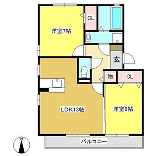 グランドール【2階】の間取り