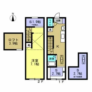 MARINO【D号室】の間取り